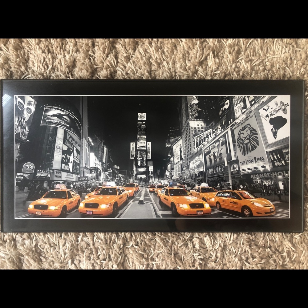 NYC Times Square Taxi Wall Art